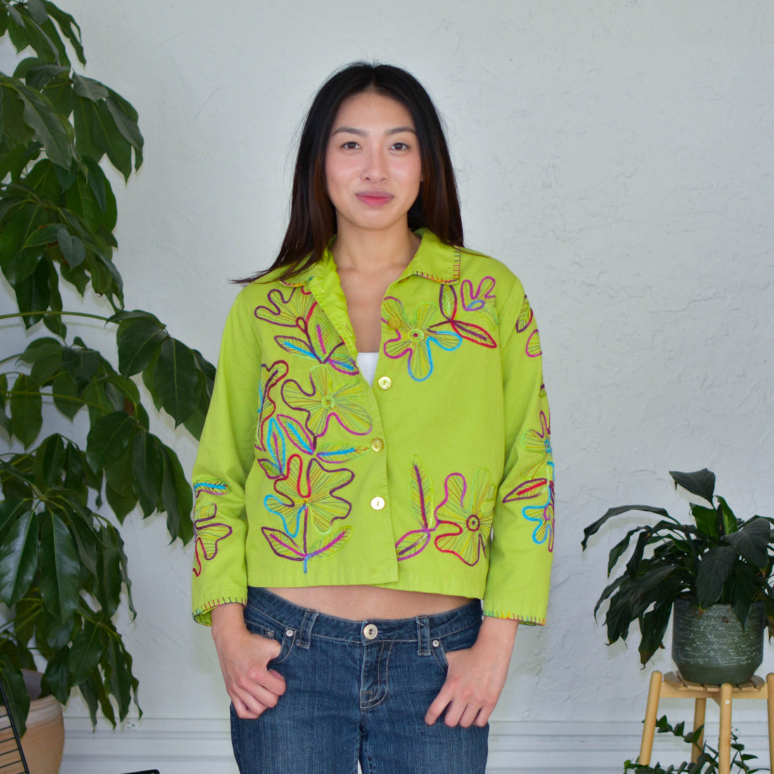 Vintage Y2KStudio Works Floral Button Up