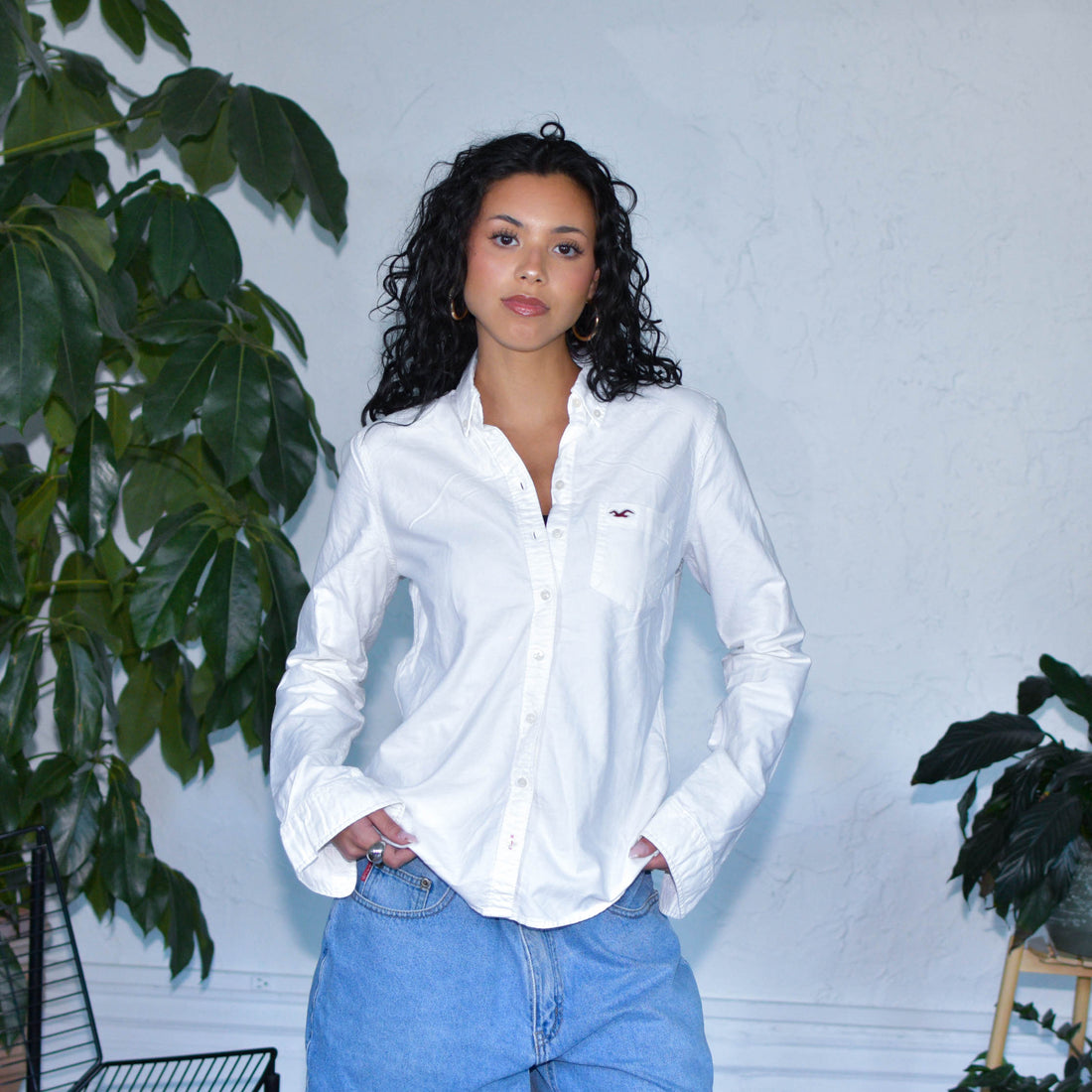 Vintage Hollister Co. Femme Button-Up Shirt