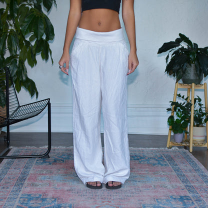Vintage Y2K Xhilaration White Linen Pants