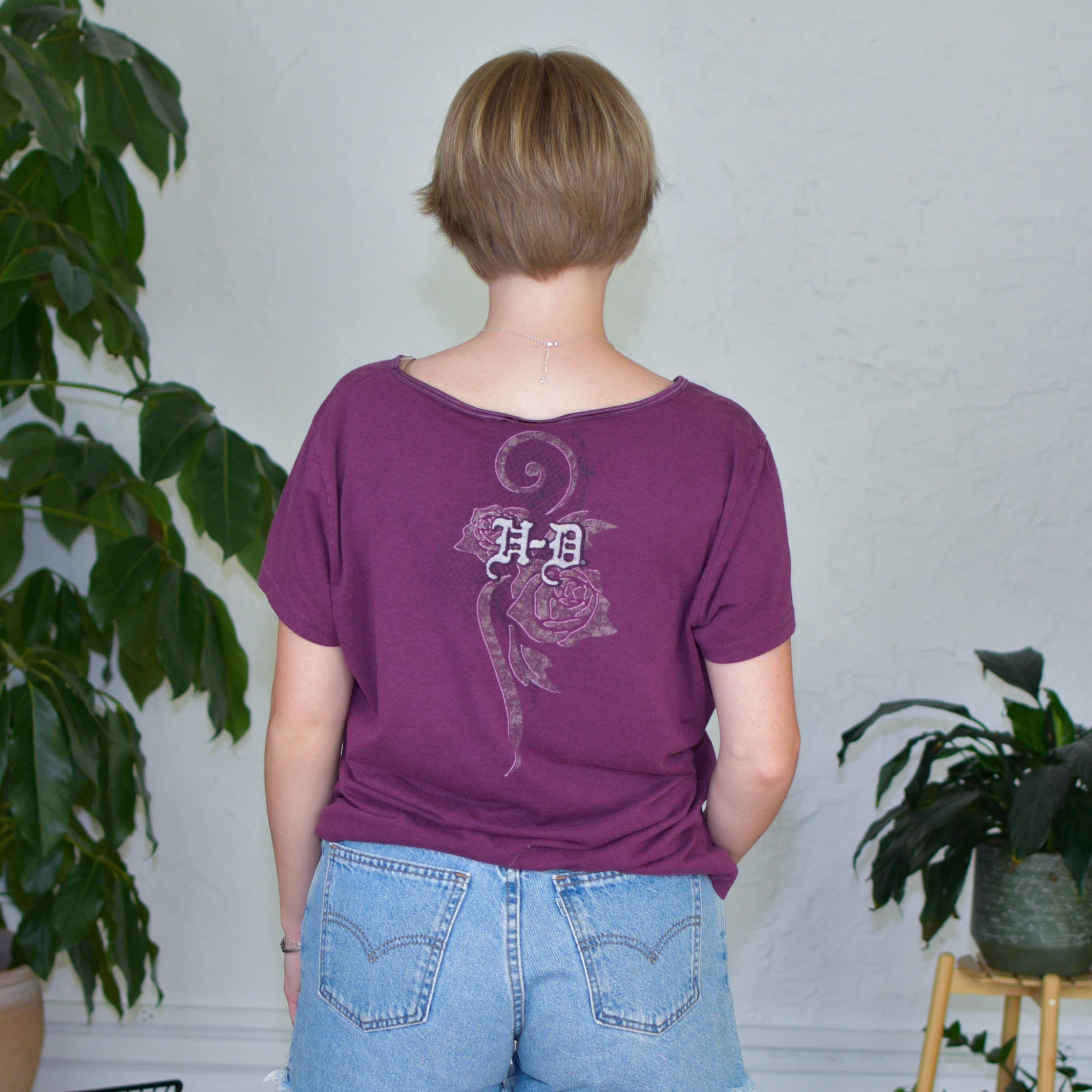 Vintage Harley Davidson Femme Short Sleeve Top