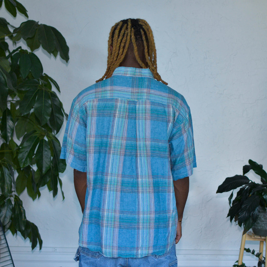 Y2K Salmon River Traders Short Sleeve Flannel