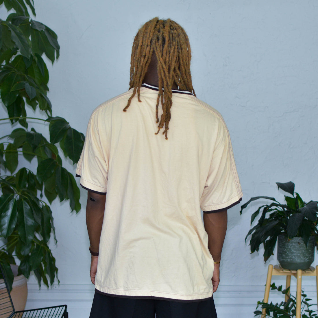 Vintage Southpole Embroidered Beige T-Shirt
