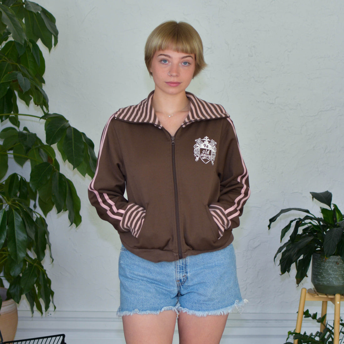 Y2k Old Navy Turtle Neck Track Jacket