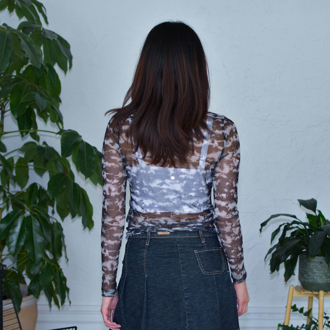 Vintage C&amp;A Long Sleeve Sheer Top