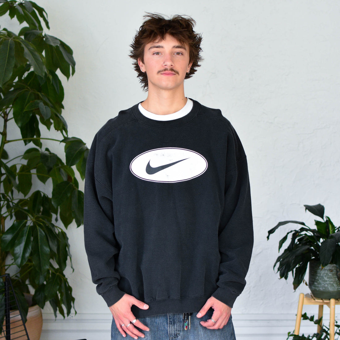 Vintage Nike Center Swoosh Crewneck Sweatshirt