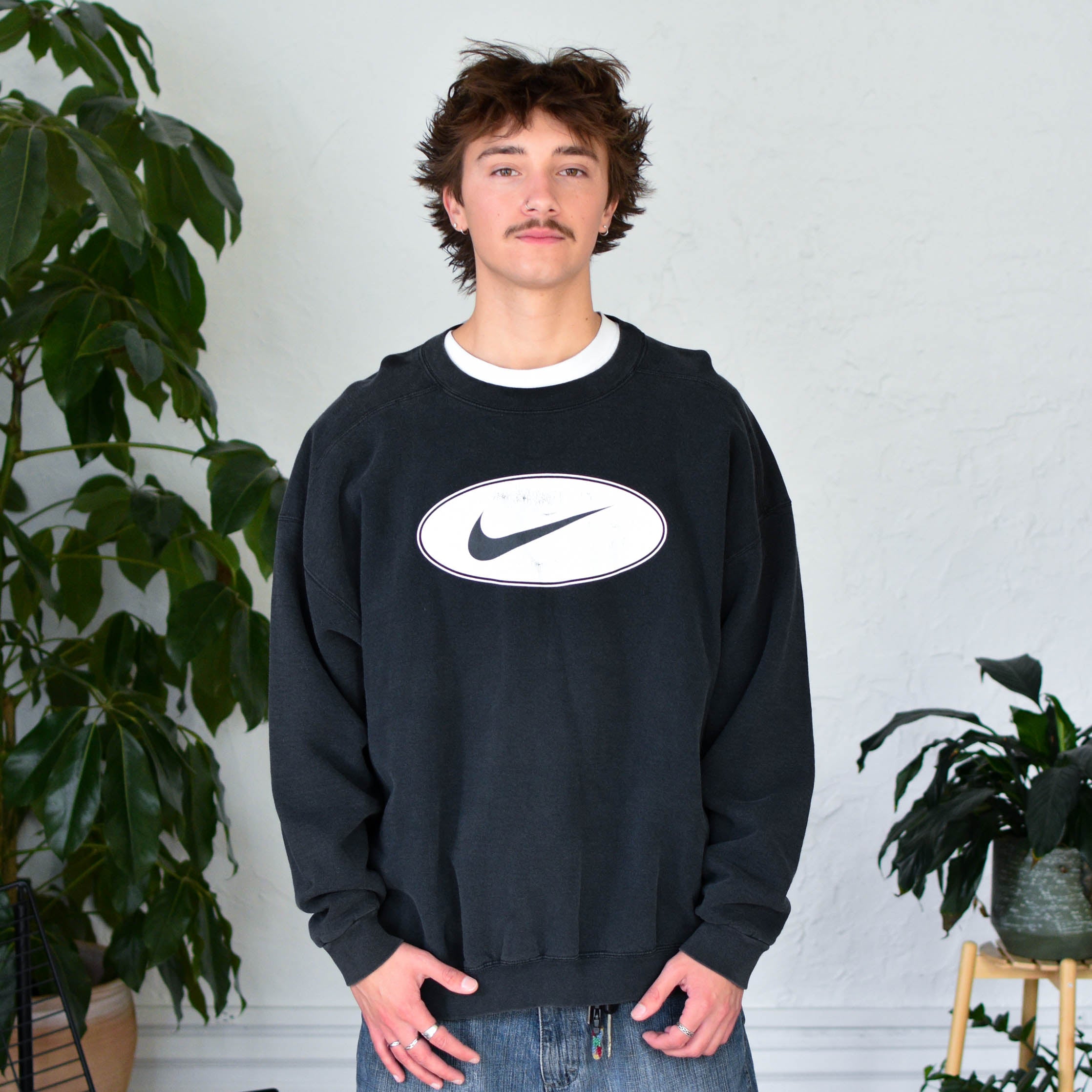 Vintage Nike Center Swoosh Crewneck Sweatshirt