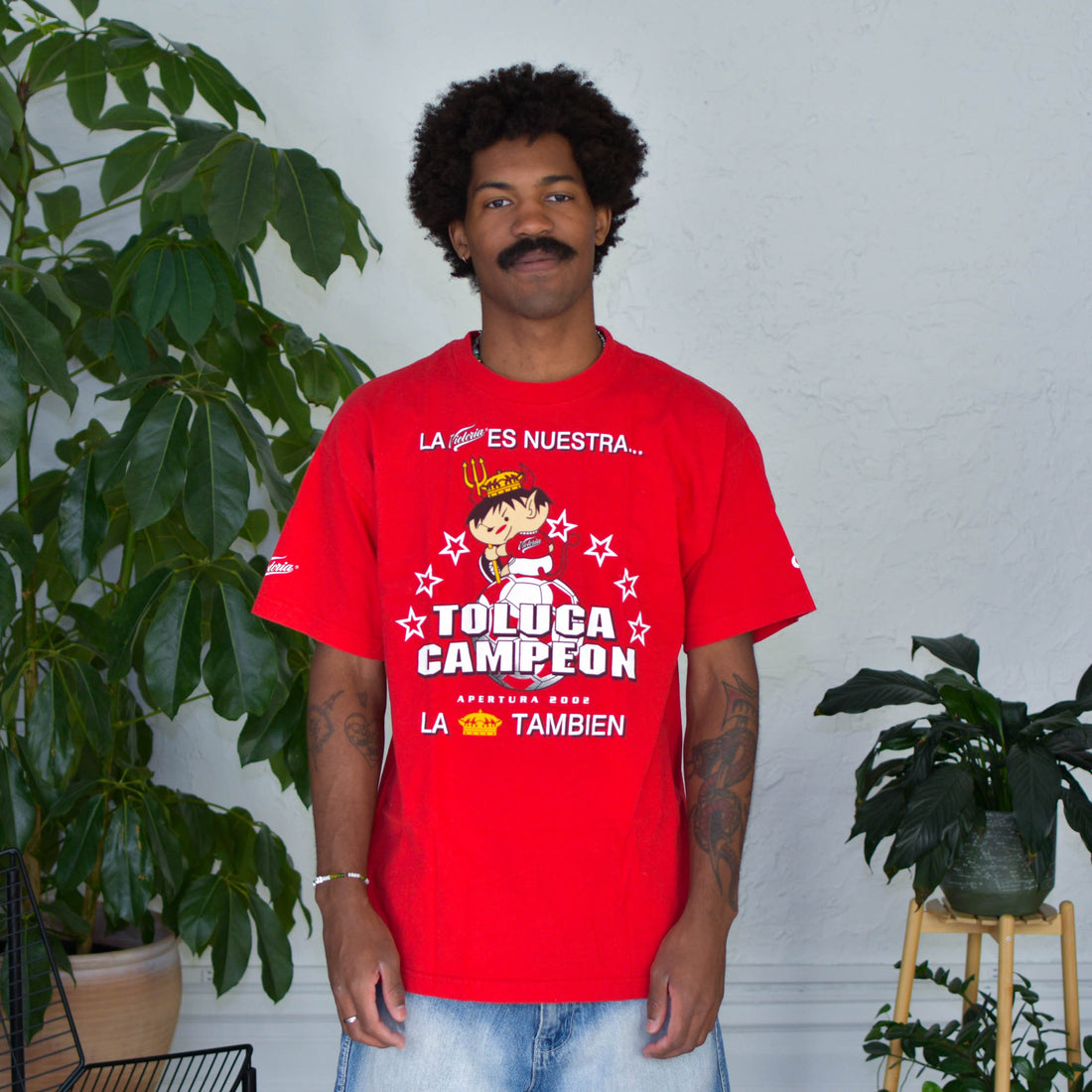 Vintage Apertura 2002 Toluca Champions T-Shirt