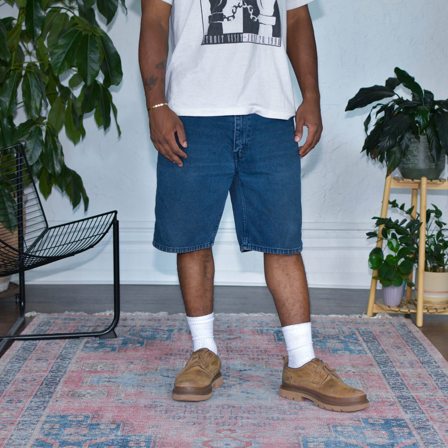 Vintage 90s North Crest Jean Shorts (Jorts)