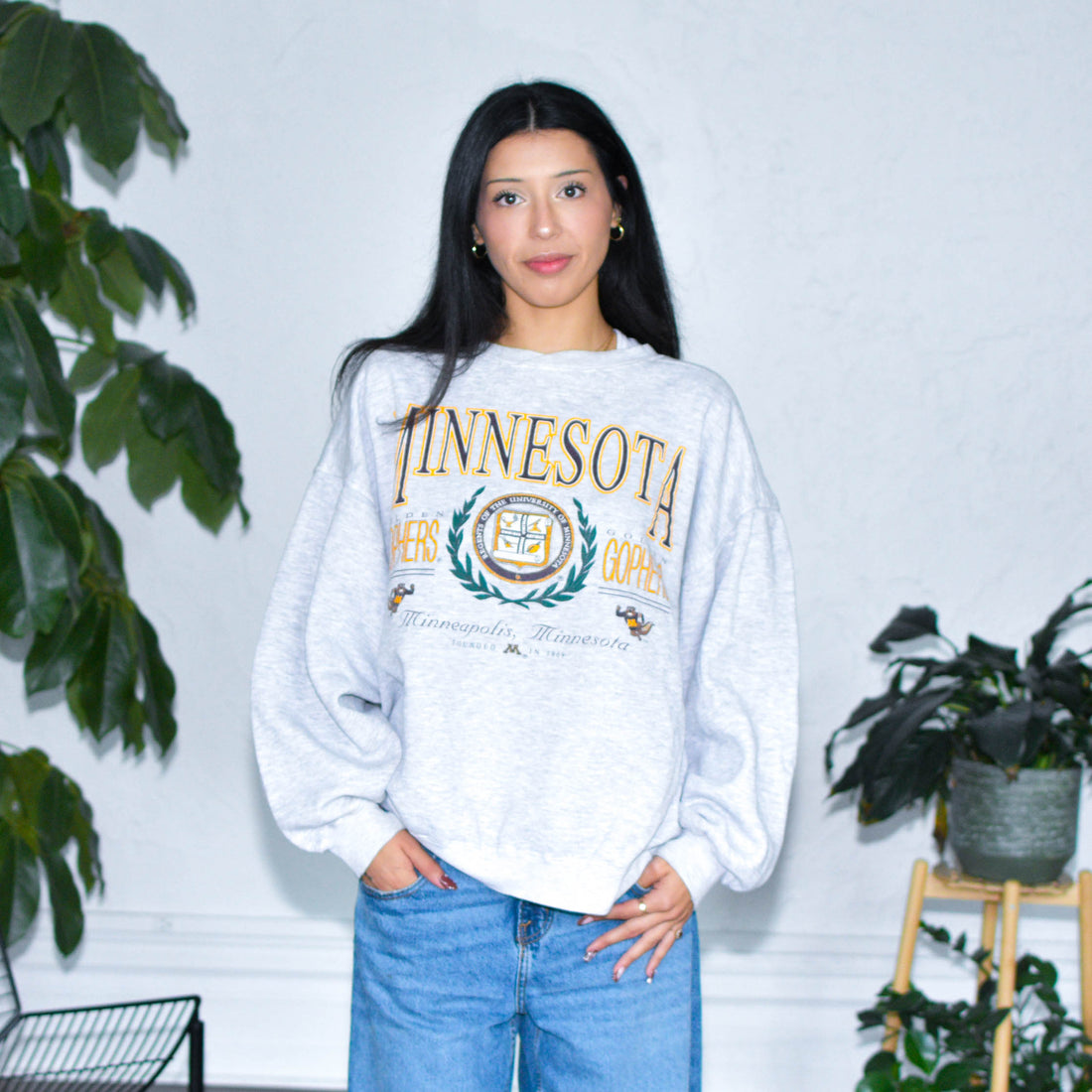 Vintage 90s University of Minnesota Gray Crewneck