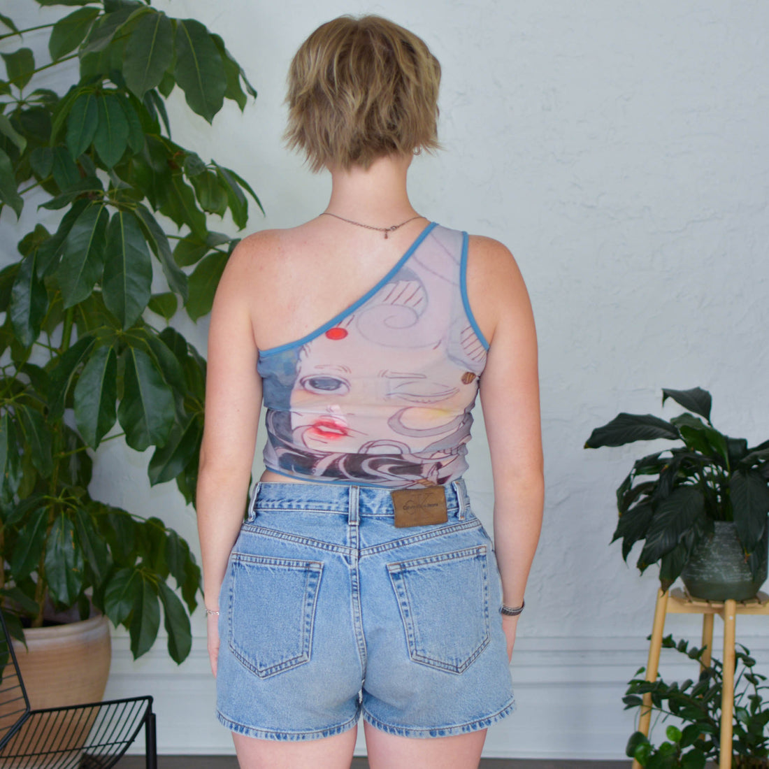 Vintage Y2K 6th Dimension Single Strap Tank Top