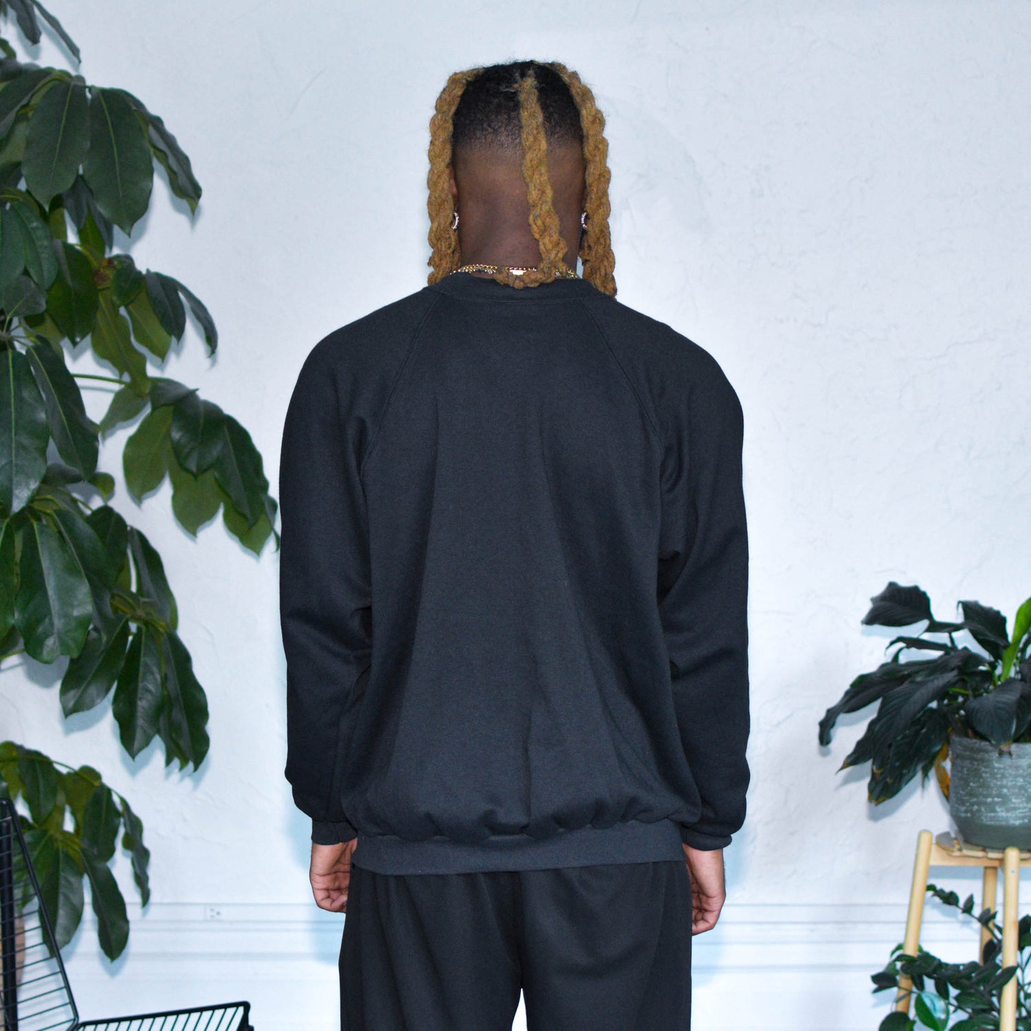 Vintage 90s Los Angeles Raiders Signature Black Crewneck
