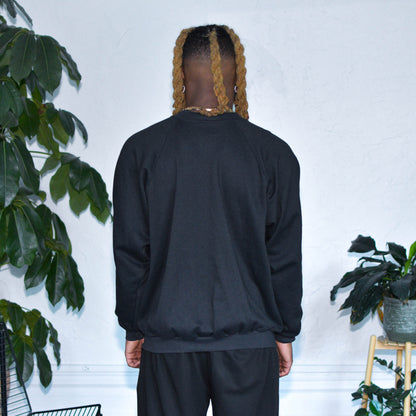 Vintage 90s Los Angeles Raiders Signature Black Crewneck