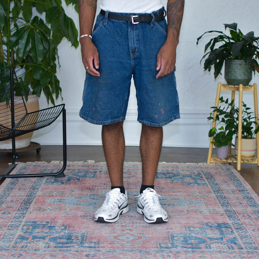 Vintage Faded Glory Baggy Jean Shorts