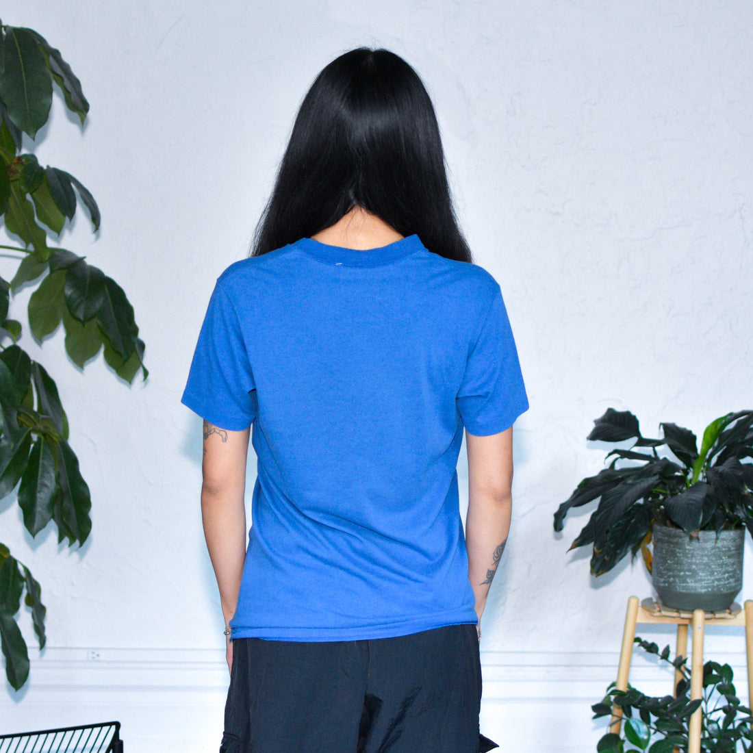 Vintage 90s Detroit Lions Blue Logo T-Shirt