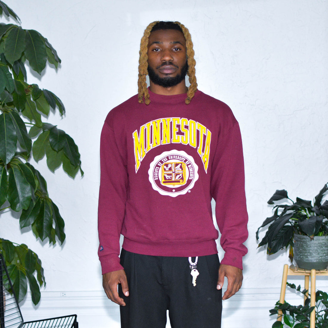 Vintage 90s University of Minnesota Maroon Crewneck