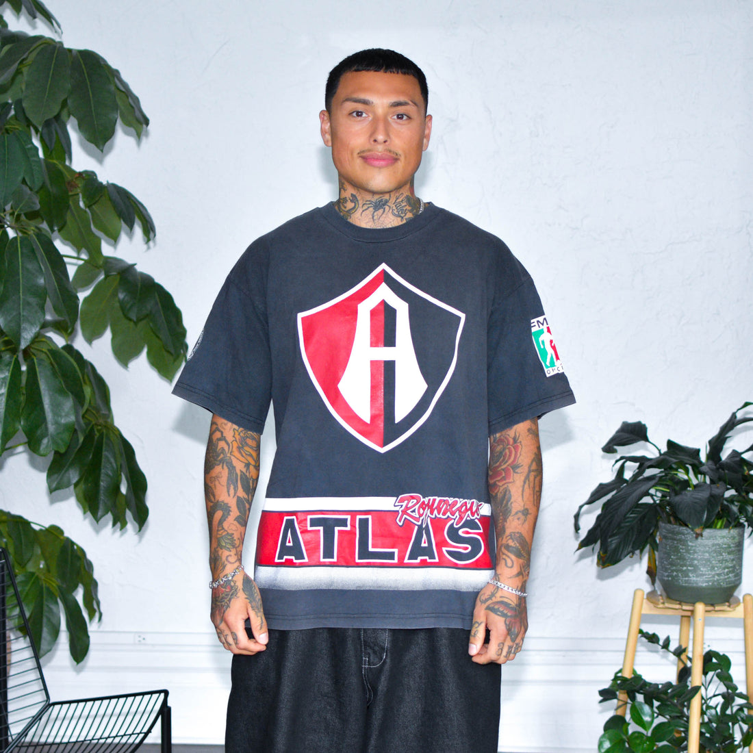 Vintage 90s Atlas FC  Logo All-Over-Print T-Shirt