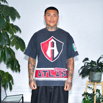 Vintage 90s Atlas FC  Logo All-Over-Print T-Shirt