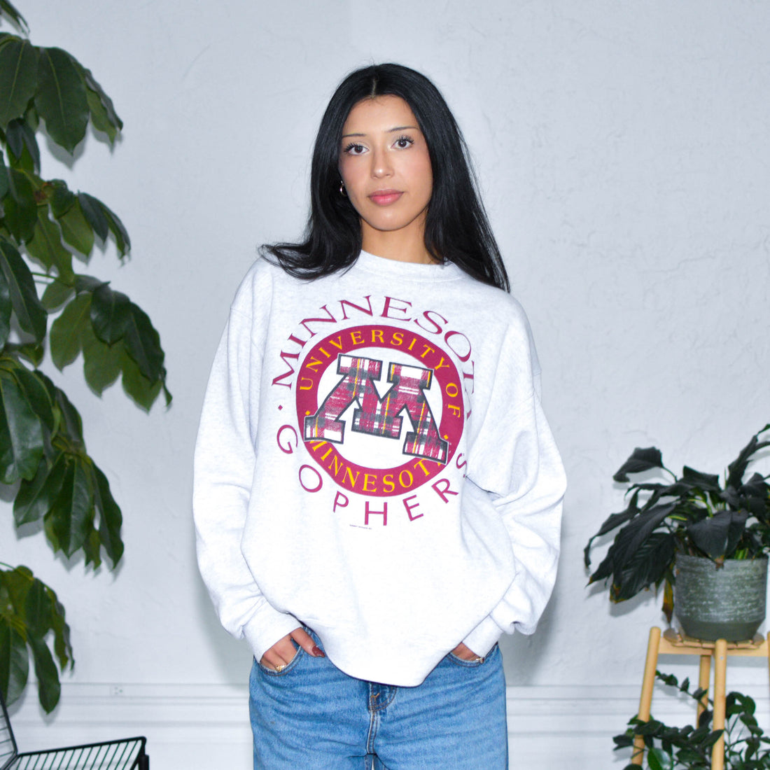 Vintage University of Minnesota Gophers Gray Crewneck