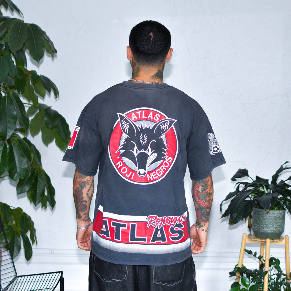 Vintage 90s Atlas FC  Logo All-Over-Print T-Shirt
