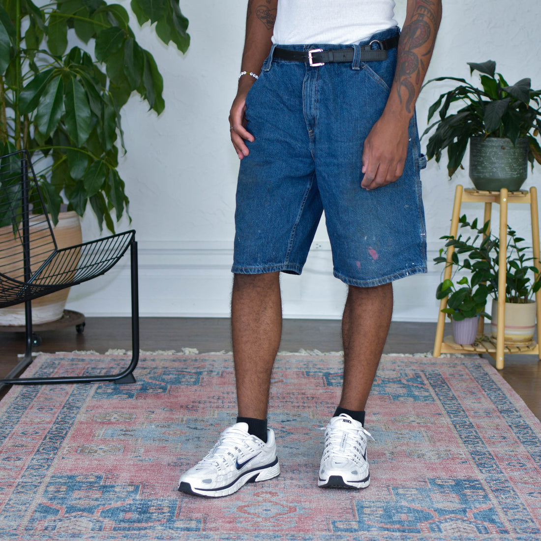 Vintage Faded Glory Baggy Jean Shorts