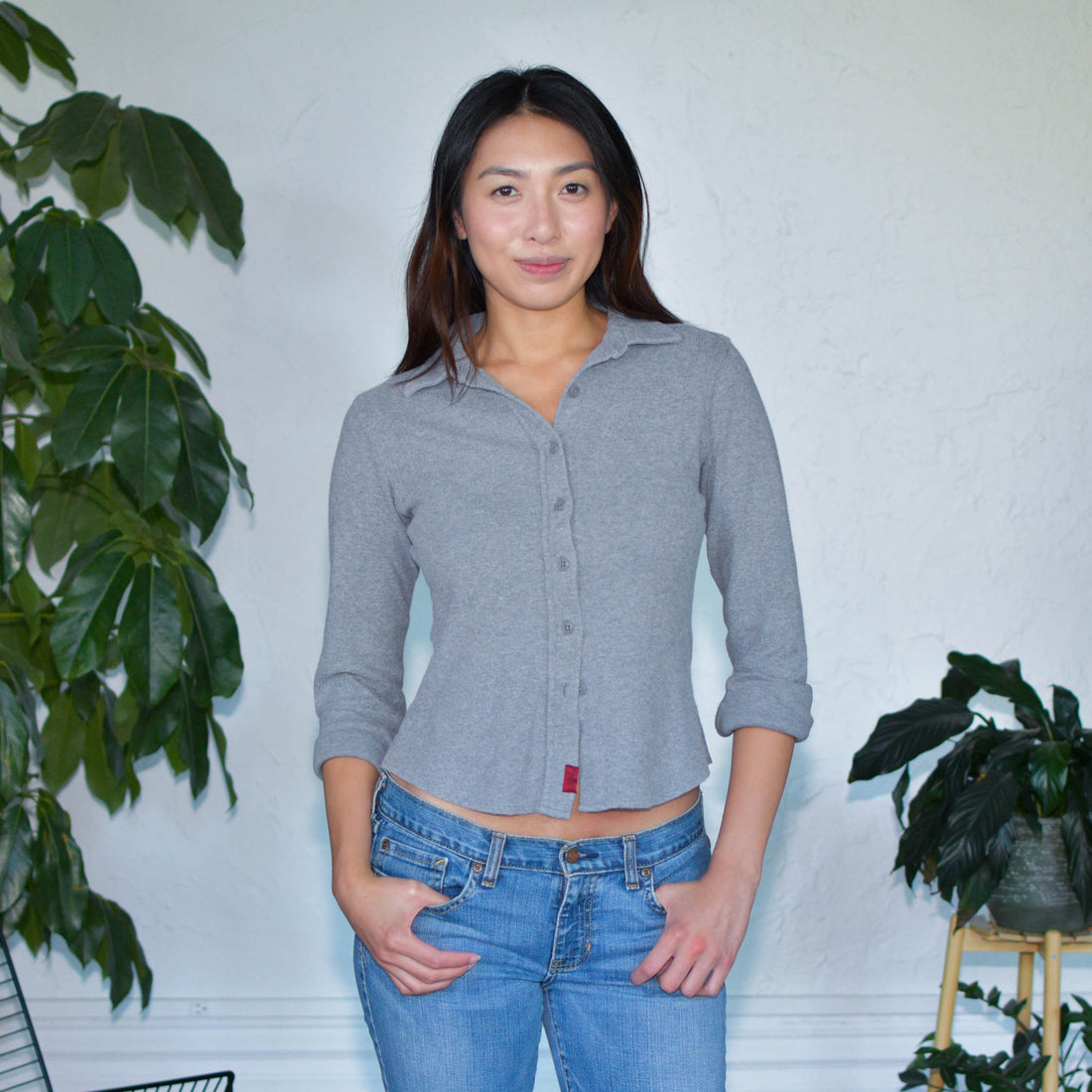 Vintage Y2K Abercrombie &amp; Fitch Femme Button-Up