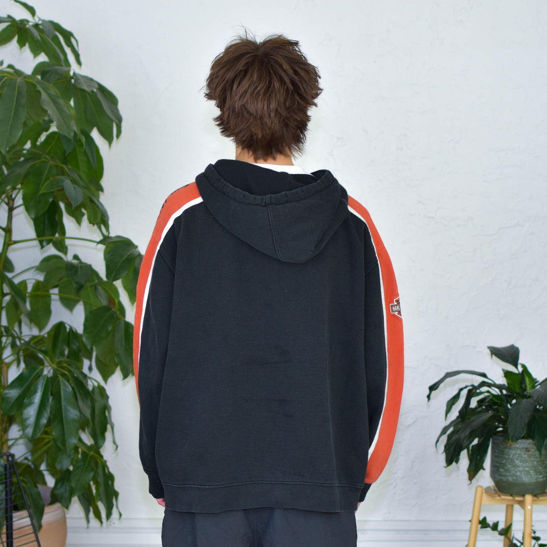 Vintage Harley Davidson Embroidered Hoodie
