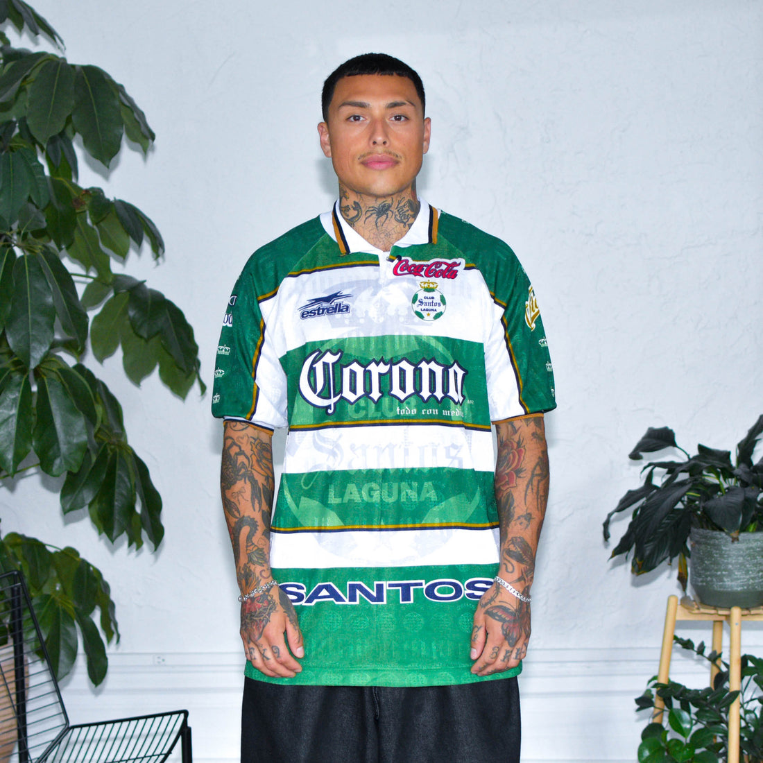Vintage 1999 Santos Laguna Replica Home Jersey