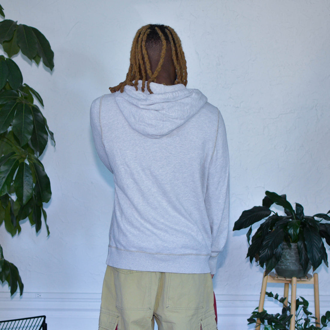 Vintage Hollister Co. Gray Henley Hoodie