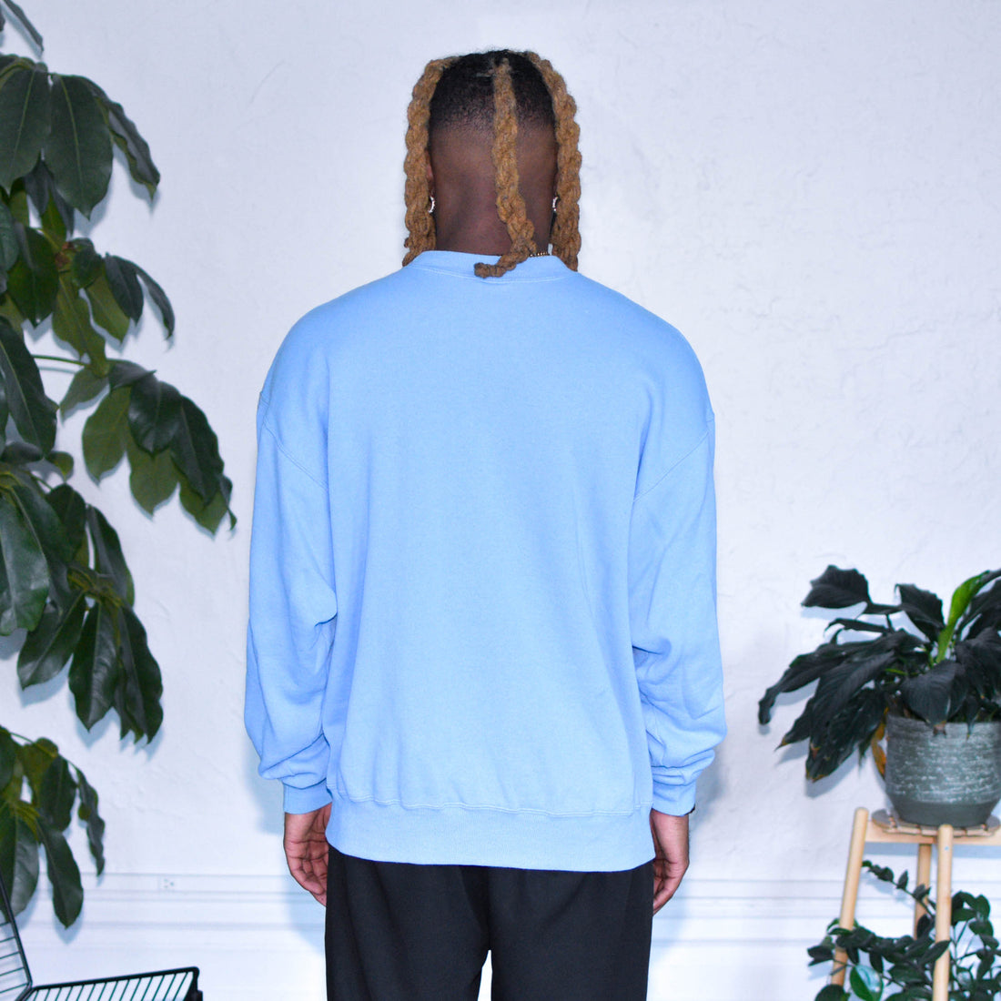 Vintage 1995 Houston Oilers Baby Blue Logo Crewneck