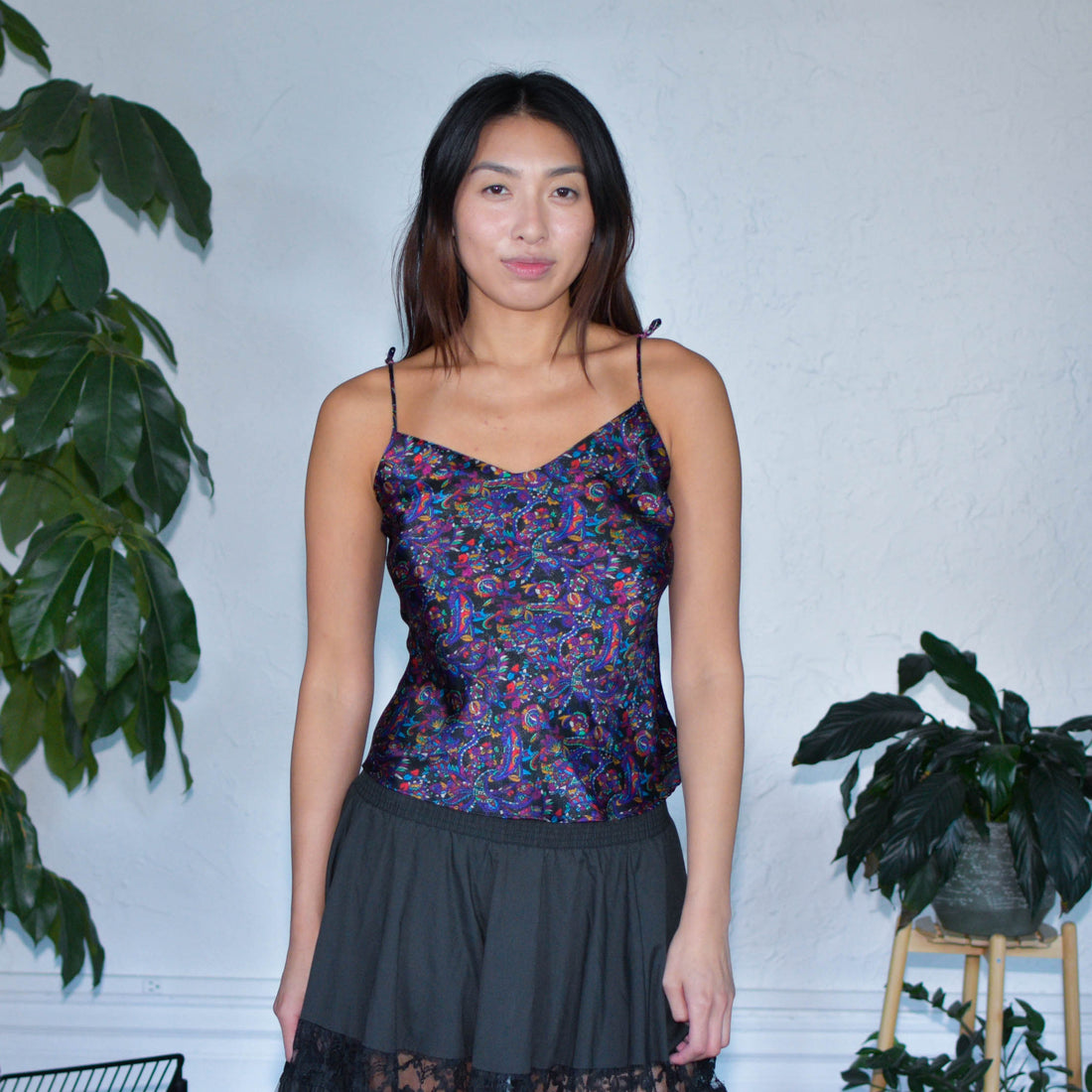 Y2K Multicolored Silky Cami