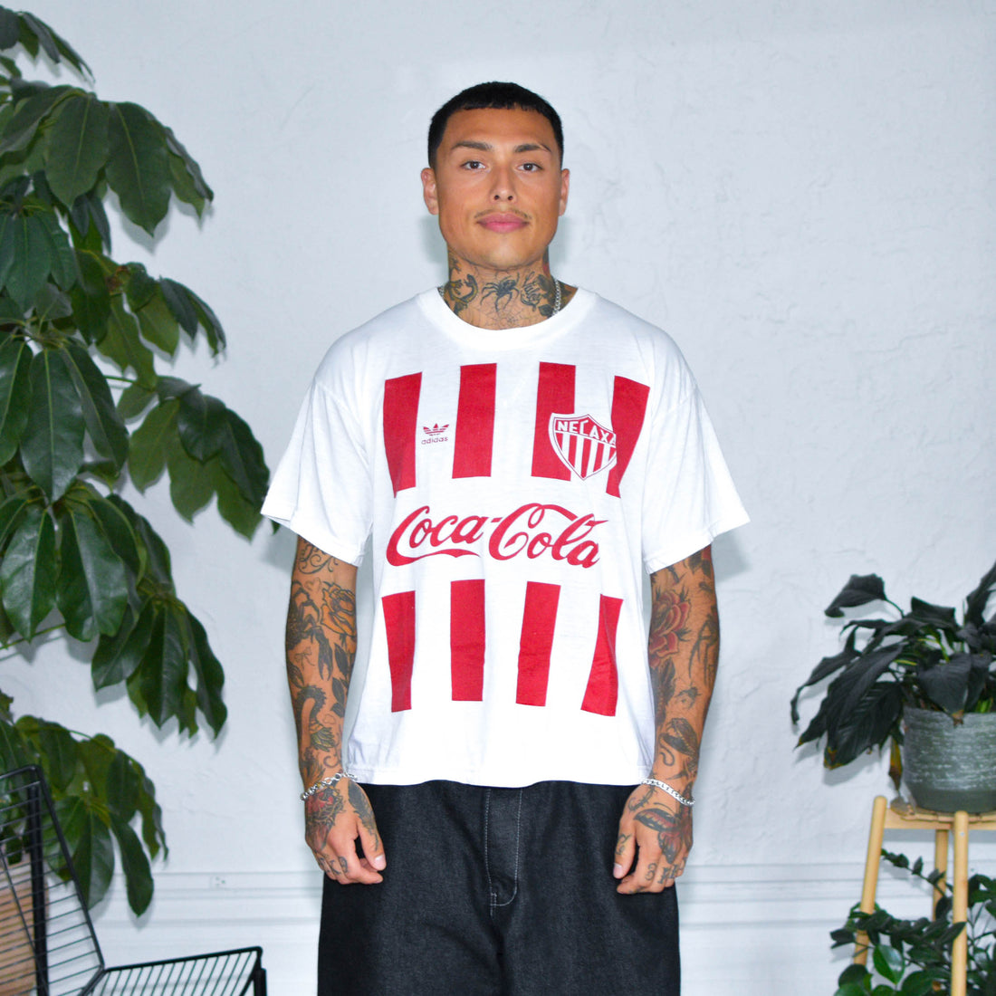 Vintage 1997 Club Necaxa Jersey Style T-Shirt