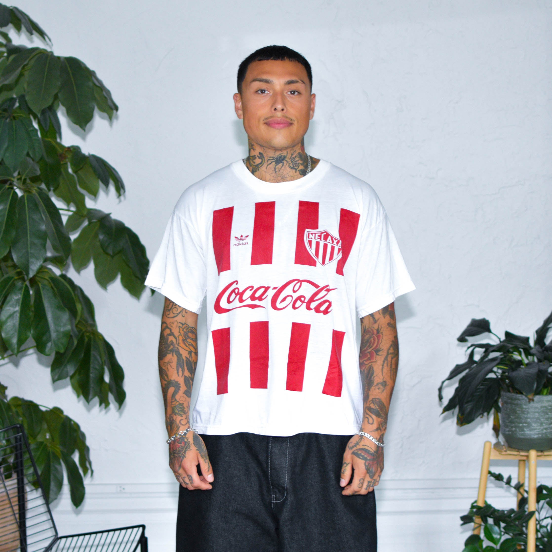 Vintage 1997 Club Necaxa Jersey Style T-Shirt