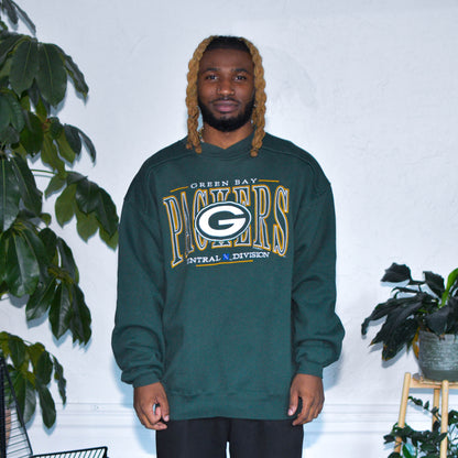Vintage 1996 Green Bay Packers Green Logo Crewneck