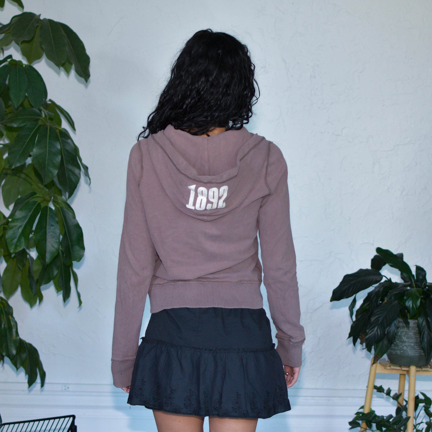 Vintage Y2K Abercrombie &amp; Fitch Brown Zip-Up Sweatshirt