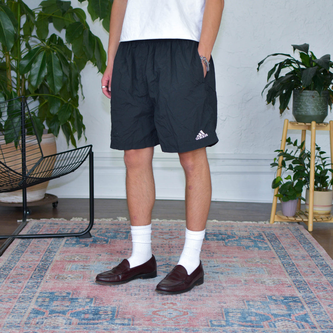 Vintage Adidas Nylon Athletic Shorts
