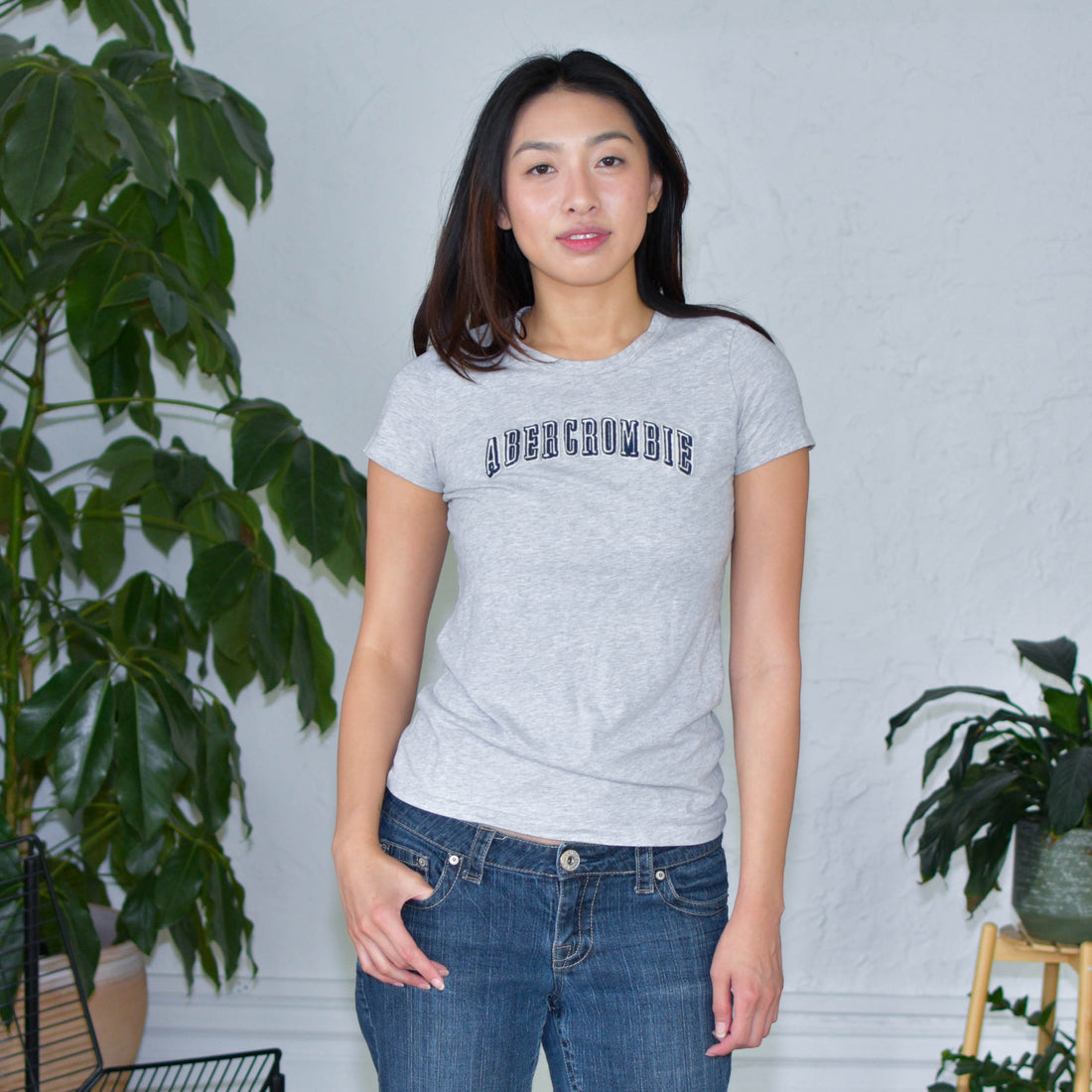 Vintage Y2k Abercrombie &amp; Fitch Embroidered T-Shirt
