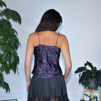 Y2K Multicolored Silky Cami