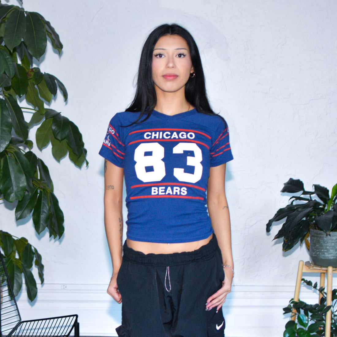 Vintage 80s Chicago Bears Femme Jersey T-Shirt