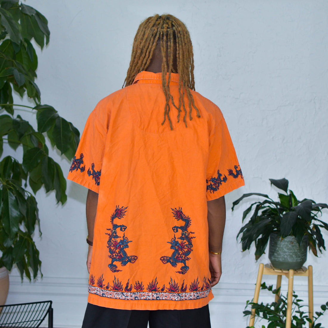 Vintage No Boundaries Dragon Button Up