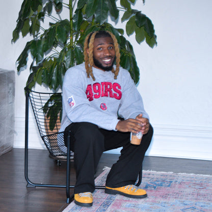 Vintage Starter San Francisco 49ers Gray Embroidered Sweatshirt