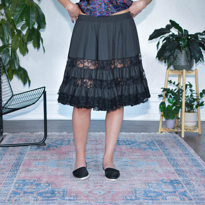Vintage Ma1co Modes Lace Layered Skirt