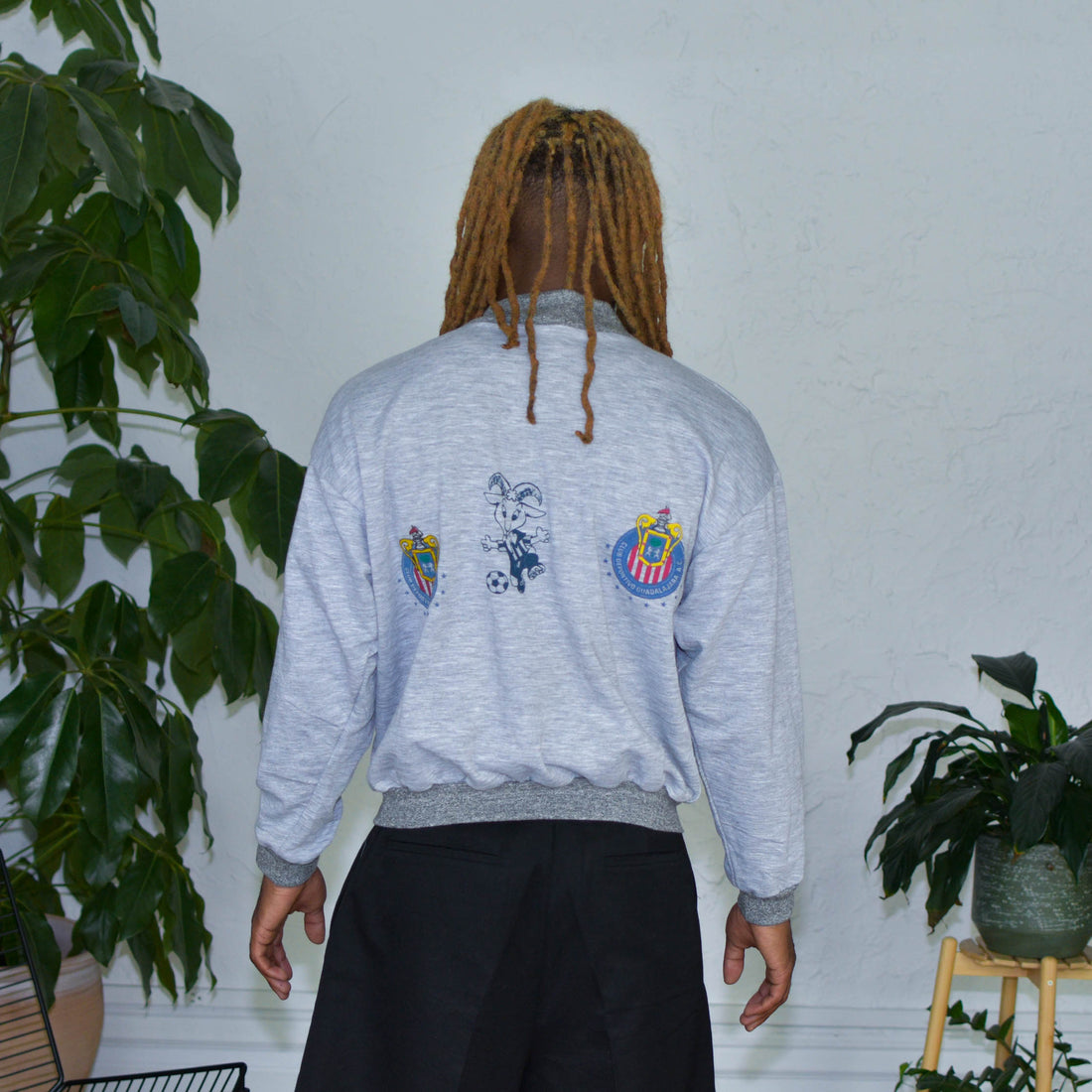 Vintage 80s Chivas De Guadalajara Grey Crewneck