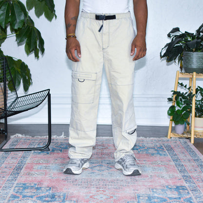 Vintage American Eagle Beige Nylon Cargo Pants