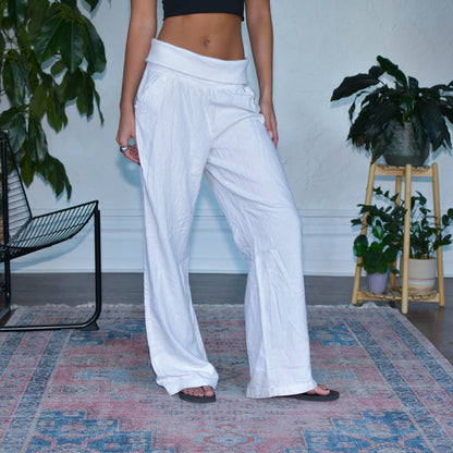 Vintage Y2K Xhilaration White Linen Pants